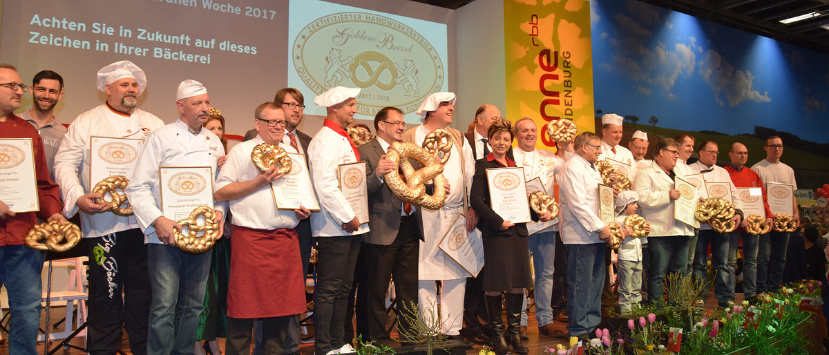 Große Bühne zur Grünen Woche - Qualitätssiegel für herausragende Bäckereibetriebe