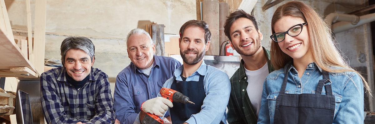 Handwerker als erfolgreiches Team