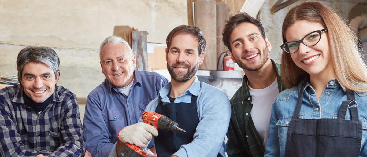 Handwerker als erfolgreiches Team