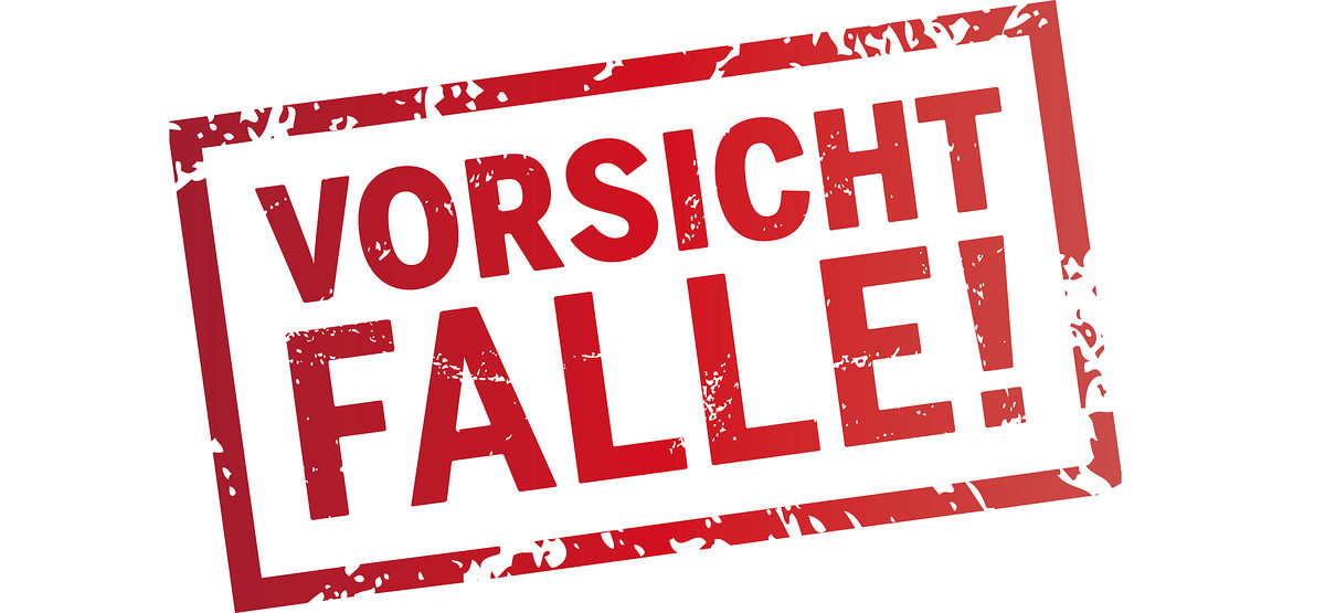 stempel, vorsicht falle, vorsicht, falle, achtung, aufpassen, betrüger, rot, roter, betrug, zerkratzt, stempelschrift, kratzer, grunge, gestempelt, vector, vektor, grafik, eckig, schräg, stamp, schlecht, aufgepasst, verbraucher, täuschung, test, vertrag, kleingedrucktes, testen