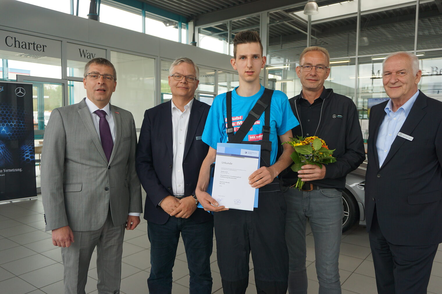 Stefan Guhl angehender Kfz-Mechatroniker bei der Endres GmbH & Co. KG in Oranienburg 