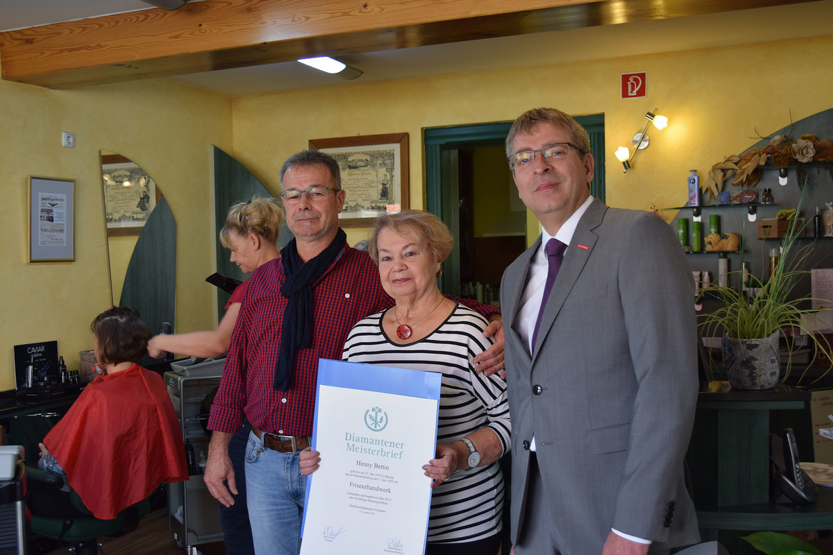 Diamantener Meisterbrief Henni Bettin