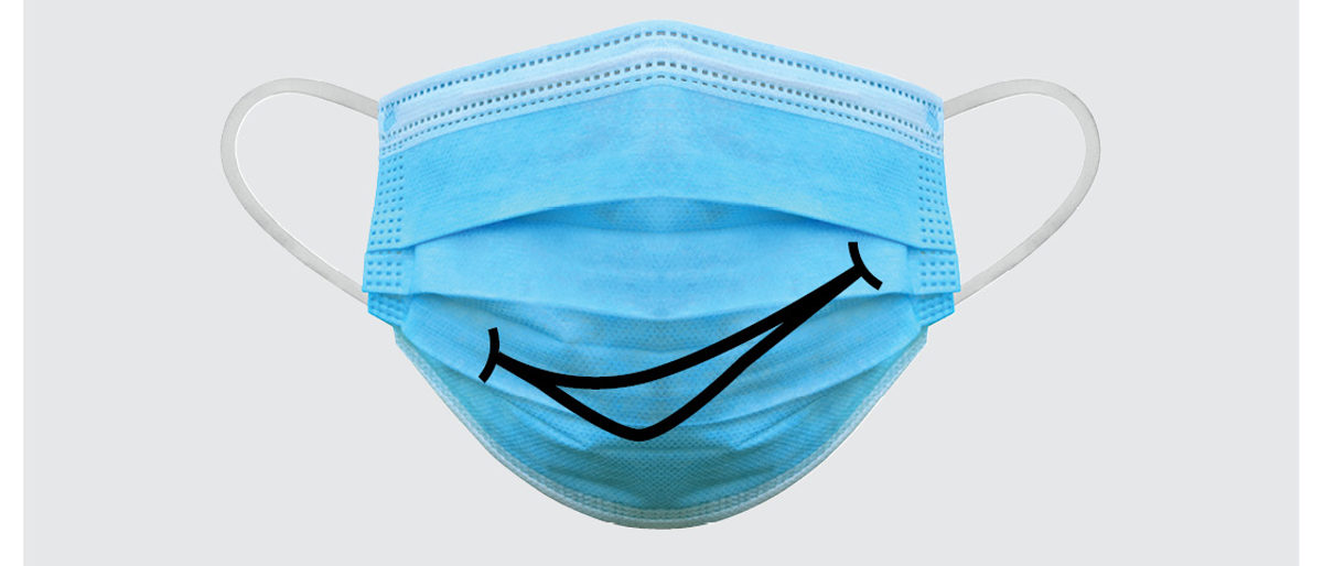 Lachender Mundschutz_