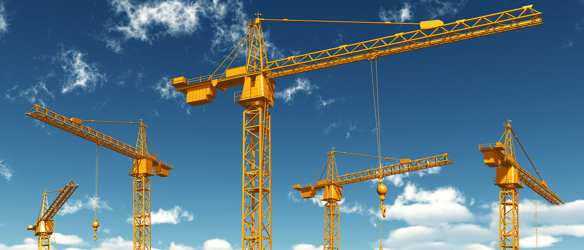 baukran, kran, bau, gewerblich, industrie, baustelle, bauindustrie, architektur, bauboom, bauen, bauprojekt, arbeit, bauarbeiten, baubranche, baufinanzierung, baugewerbe, bauhandwerk, bauplatz, bauwirtschaft, business, finanzierung, grobaustelle, hochbau, hochkonjunktur, industriebau, investieren, investition, konjunktur, neubau, wirtschaft, illustration, 3d, blauer himmel, himmelblau, wolken
