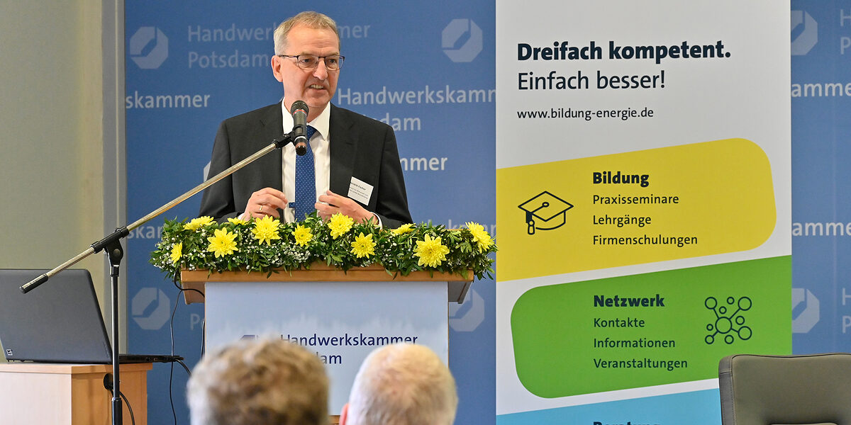 Hendrik Fischer, Staatssekret&auml;r im Ministerium f&uuml;r Wirtschaft, Arbeit und Energie des Landes Brandenburg