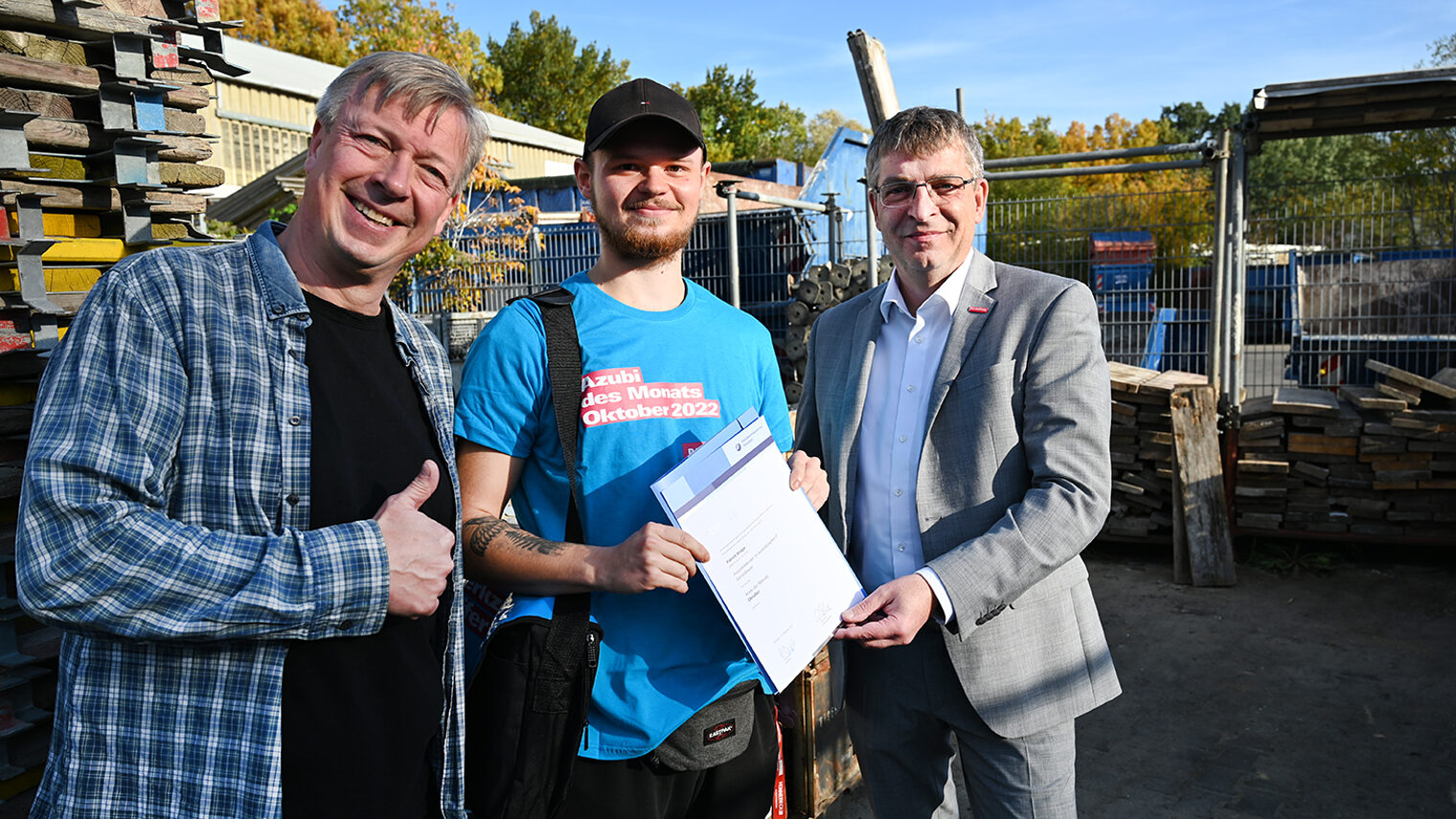 v.l.n.r. Andreas Walther, Patrick Knape, Ralph Bührig (Hauptgeschäftsführer HWK Potsdam)