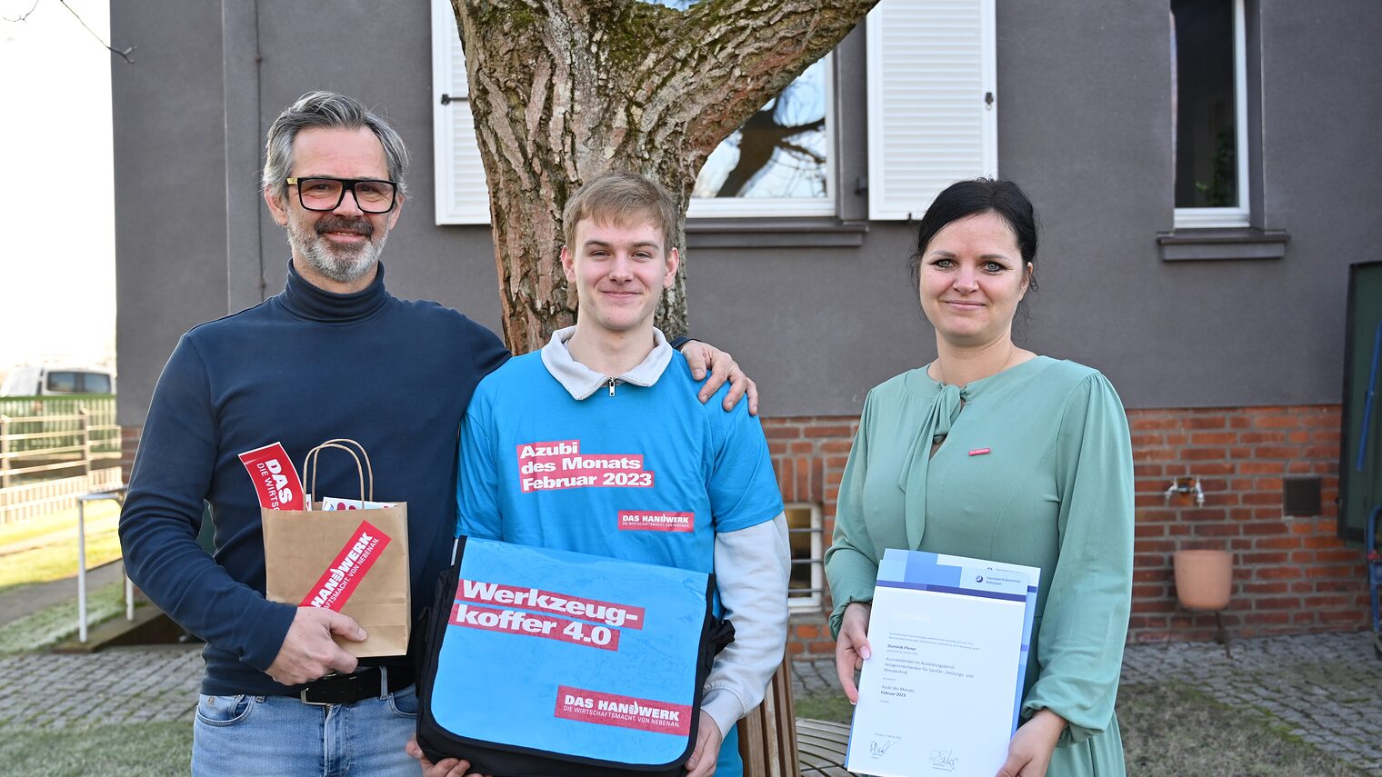 Dominik Plener angehender Anlagenmechaniker für Sanitär-, Heizungs- und Klimatechnik bei der Rosenthal Haustechnik GmbH in Brandenburg (Havel) 