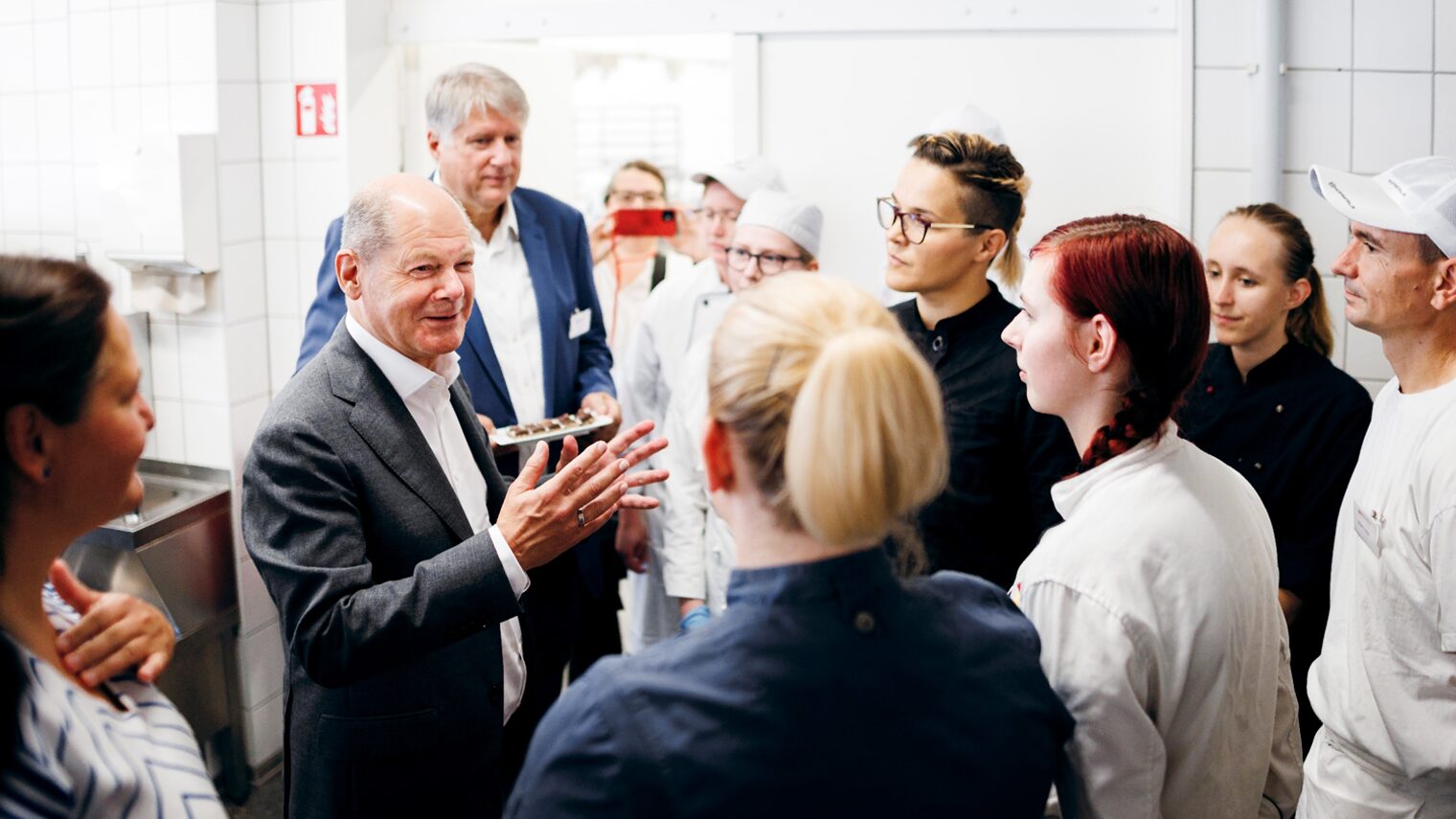 Kanzlerbesuch im IGV 2023