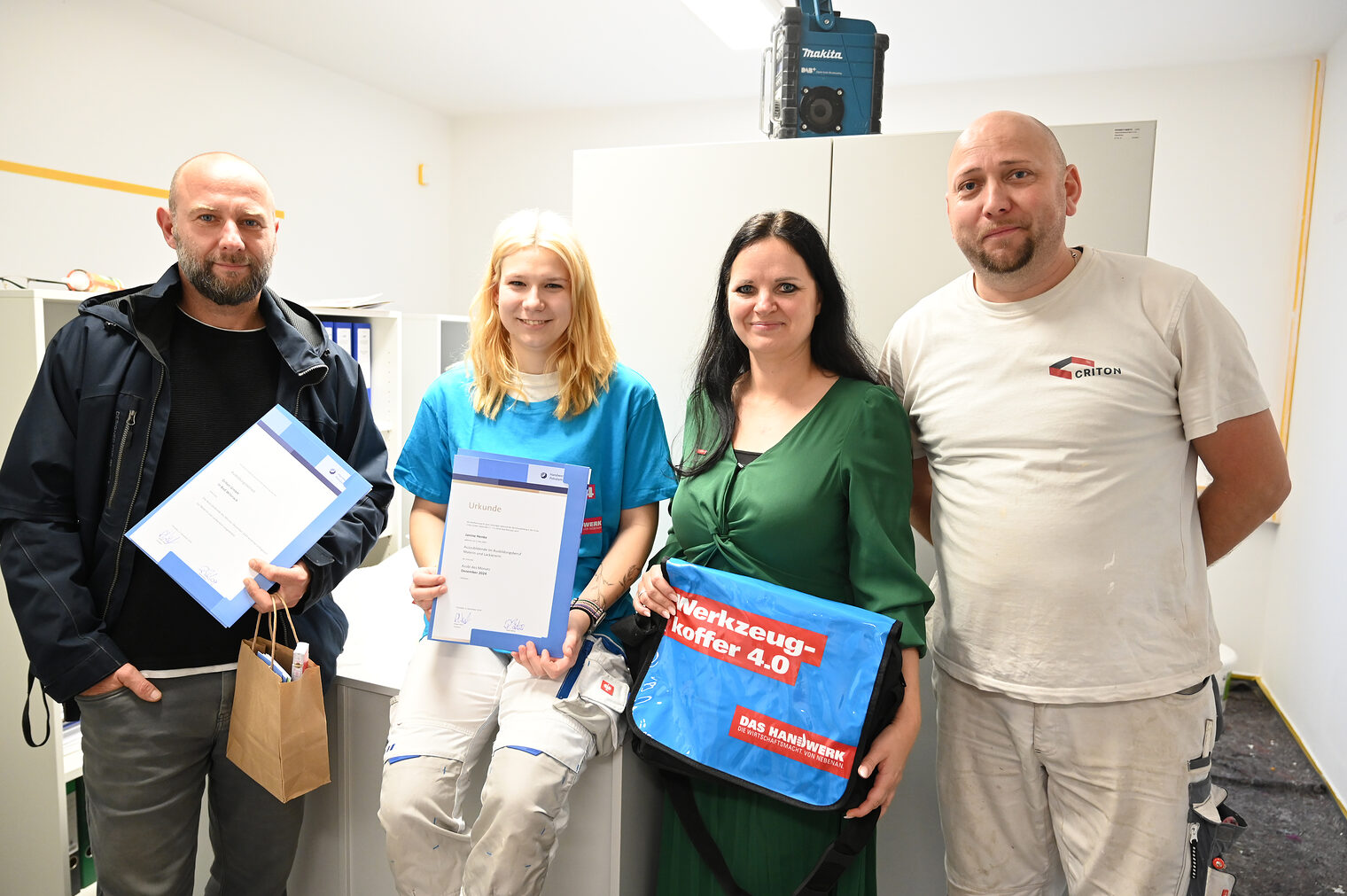 v.l.n.r. Marco Graff, Janine Henke, Steffi Amelung, Marcel Rautenberg v.l.n.r. Marco Graff, Janine Henke, Steffi Amelung, Marcel Rautenberg