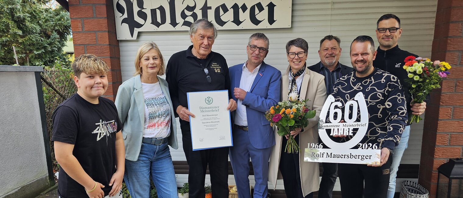Polsterei Mauersberger Dimantener Meisterbrief