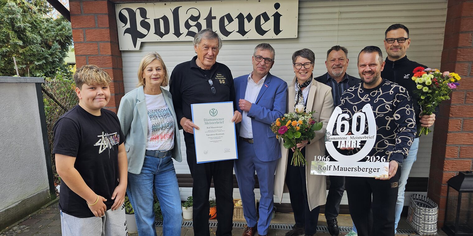 Polsterei Mauersberger Dimantener Meisterbrief